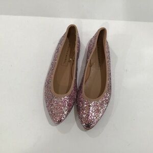 Payton and Parker flats size 9 NWOT sparkle shimmer pink